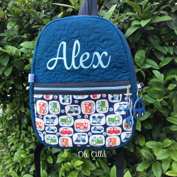 Mochila Infantil Carrinho