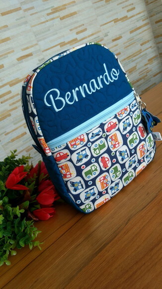 Mochila Infantil Carrinho