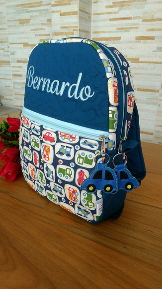Mochila Infantil Carrinho