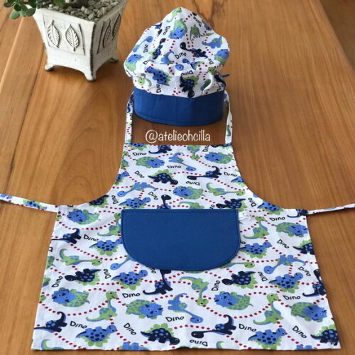 Kit Mini Chef Infantil Dinossauro