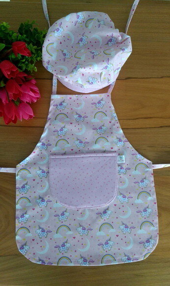 Kit Mini Chef Infantil Unicórnio