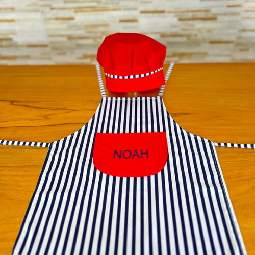 Kit Mini Chef Infantil Listrado