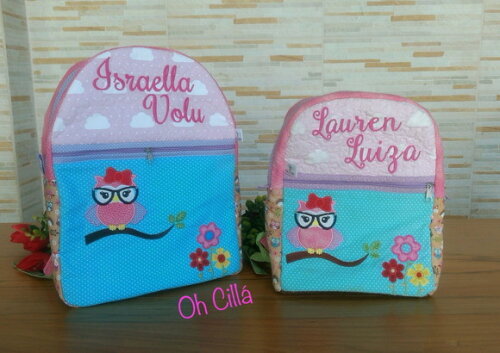 Mochila Coruja Infantil Grande