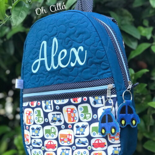 Mochila Infantil Carrinho