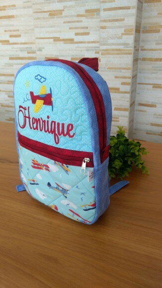 Mochila infantil Avião