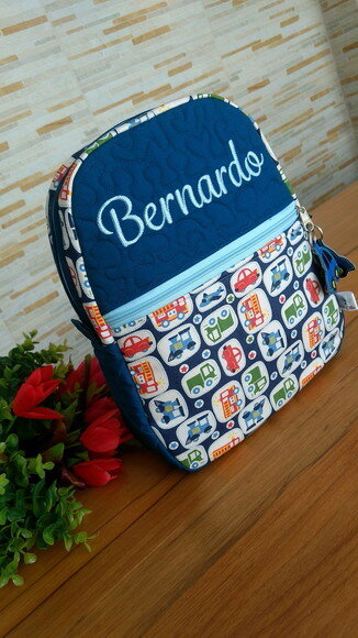 Mochila Infantil Carrinho