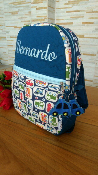 Mochila Infantil Carrinho