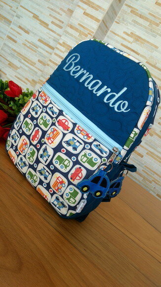 Mochila Infantil Carrinho