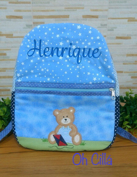 Mochila infantil Urso Pipa