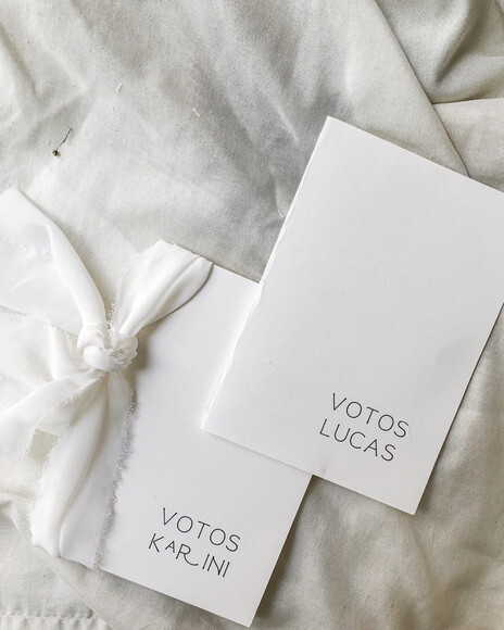 Caderno de Votos Casamento - Minimalista