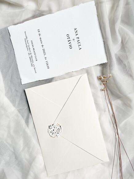 Convite Casamento Minimalista 14x21