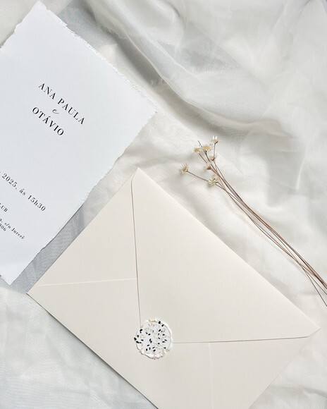 Convite Casamento Minimalista 14x21