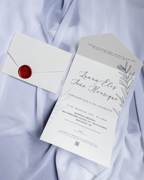 Convite de Casamento 15x30 - Envelope