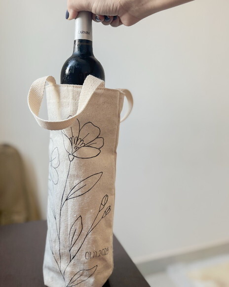 Eco Bag, Porta Vinho Personalizado 15x33x5