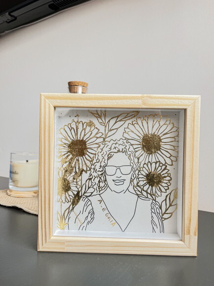 Lembrança Personalizada Padrinhos de Casamento 15x15