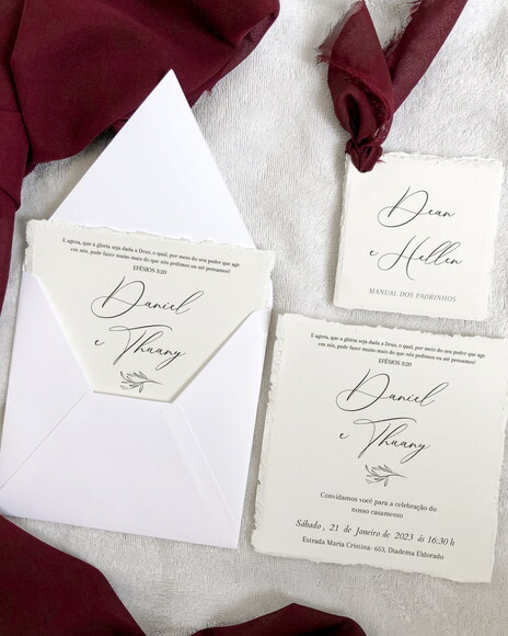 Kit Papelaria Casamento Personalizada ( Manual e Convite)
