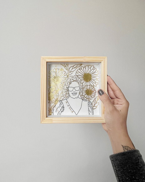 Lembrança Personalizada Padrinhos de Casamento 15x15
