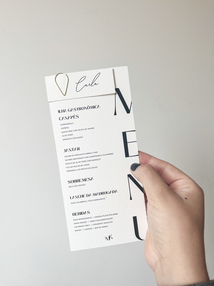 Menu Casamento c/ Nome