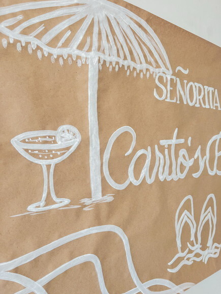 Painel em Kraft, Decoração 120x60
