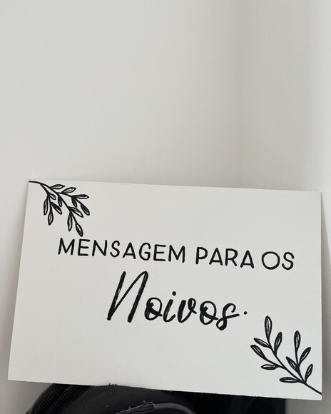 Placa Pajem/ Daminha mdf 30x20