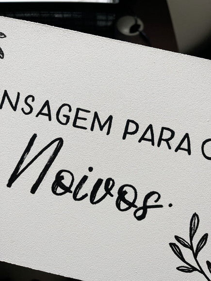 Placa Pajem/ Daminha mdf 30x20