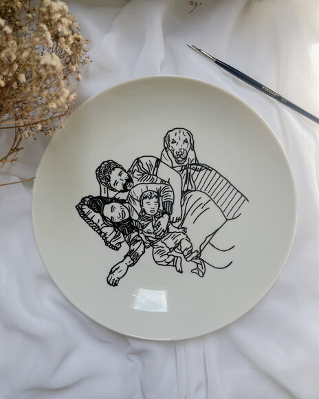 Prato Decorativo 21x21 - Personalizado a Mão