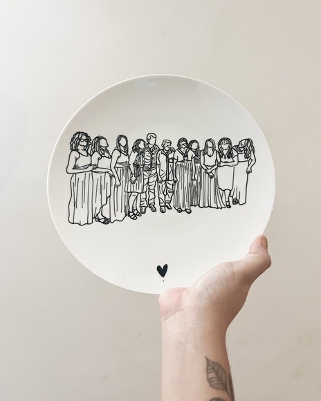 Prato Decorativo 24x24 - Personalizado a Mão (grande)