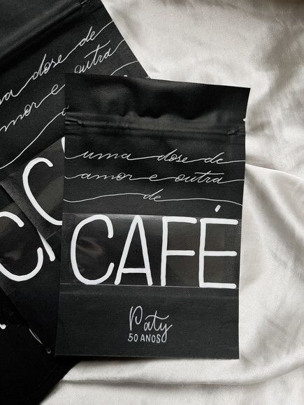 Saquinho Kraft Café - Personalizado 9x15 - Preto