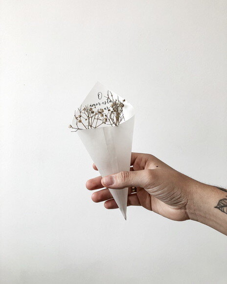 Cone para Pétalas - o Amor Está no Ar