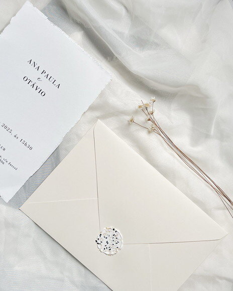 Convite Casamento Minimalista 14x21