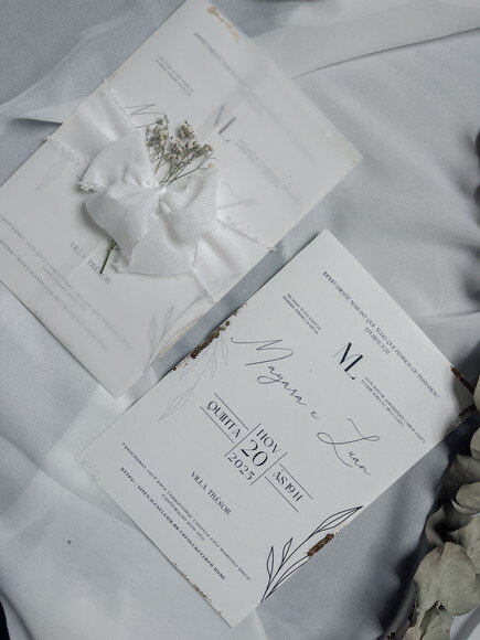 Convite de Casamento Clean