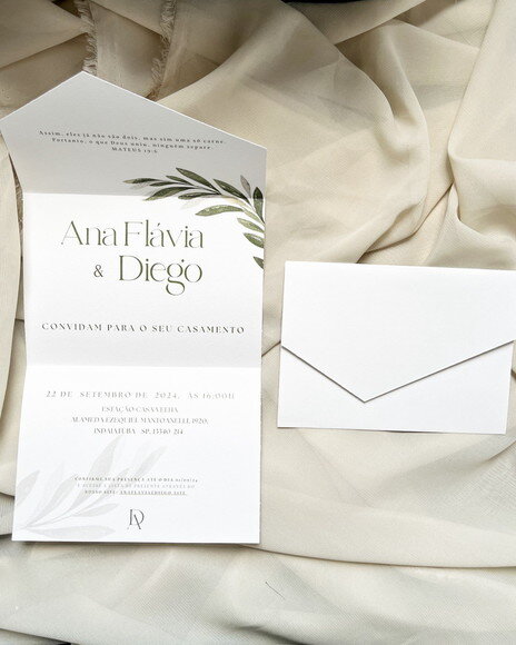 Convite de Casamento 15x30 - Envelope