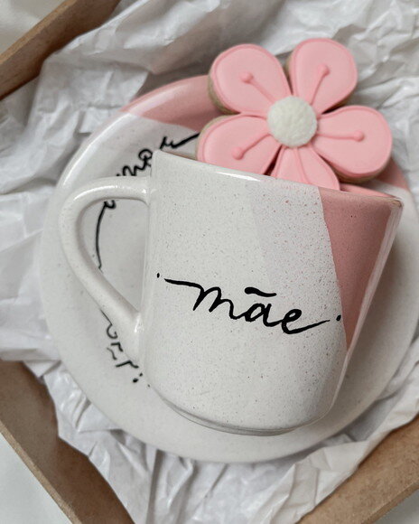 Dia das Mães - Xicara de Chá c/ Pires Personalizado