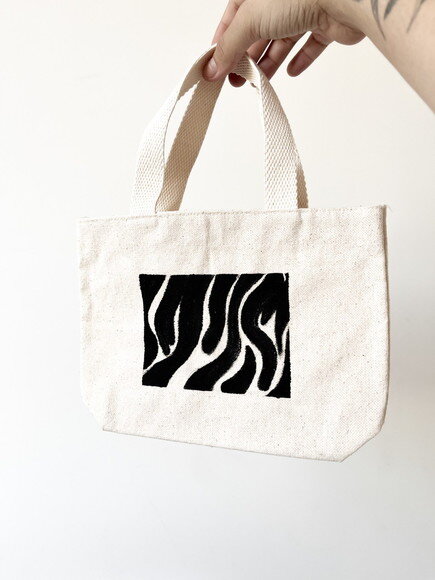 Eco Bag 20x20 - Personalizada a Mão - Pintura Orgânica