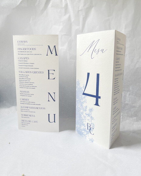 Menu de Mesa Triangular
