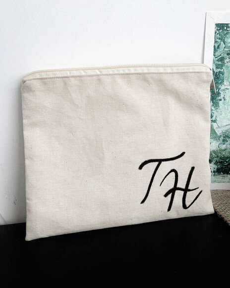 Nécessaires de Algodão Cru Personalizada - Madrinhas 20x15