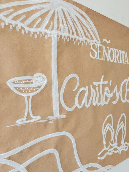 Painel em Kraft, Decoração 120x60