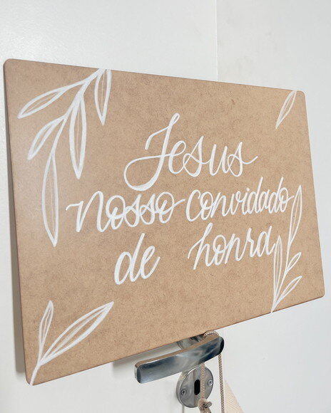 Placa Daminha/ Pajem mdf 30x20
