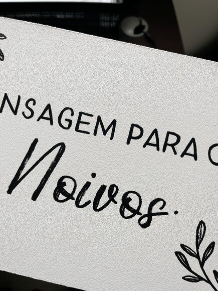 Placa Pajem/ Daminha mdf 30x20