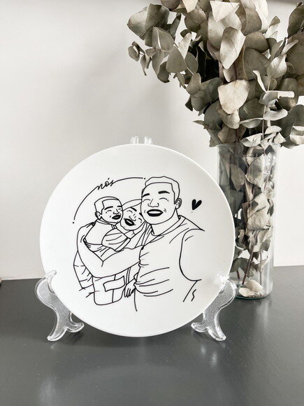 Prato Decorativo 21x21 - Personalizado a Mão