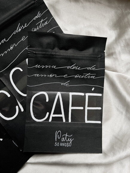 Saquinho Kraft Café - Personalizado 9x15 - Preto