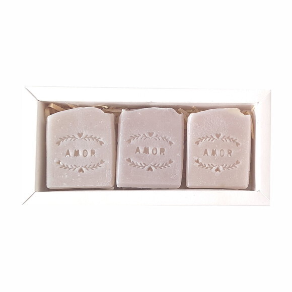 Caixa com 3 Sabonetes Naturais Cold Process