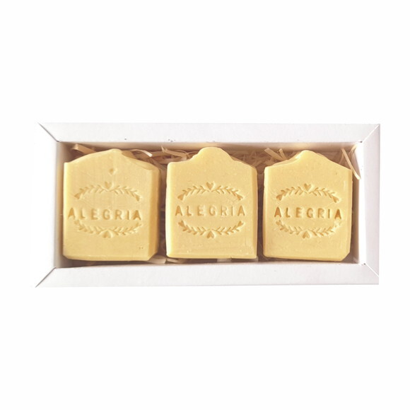 Caixa com 3 Sabonetes Naturais Cold Process