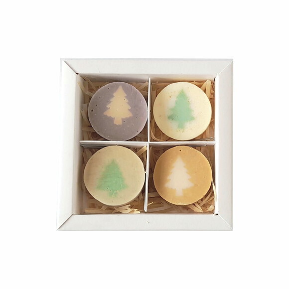 Caixa com 4 Sabonetes Artesanais Cold Process