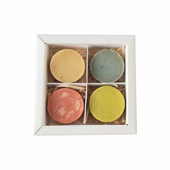 Caixa com 4 Sabonetes Artesanais Cold Process