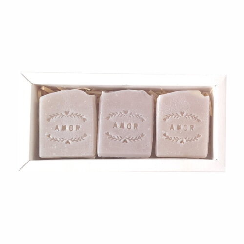 Caixa com 3 Sabonetes Naturais Cold Process