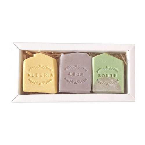 Caixa com 3 Sabonetes Naturais Cold Process