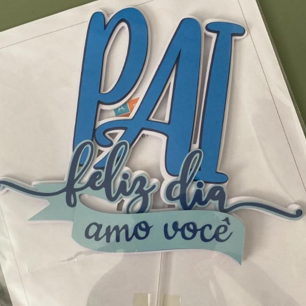 Arquivo de Corte Topo de Bolo Dia dos Pais (ENVIO IMEDIATO)