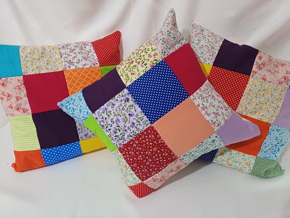 Capa para Almofada Patchwork 5 Unidades