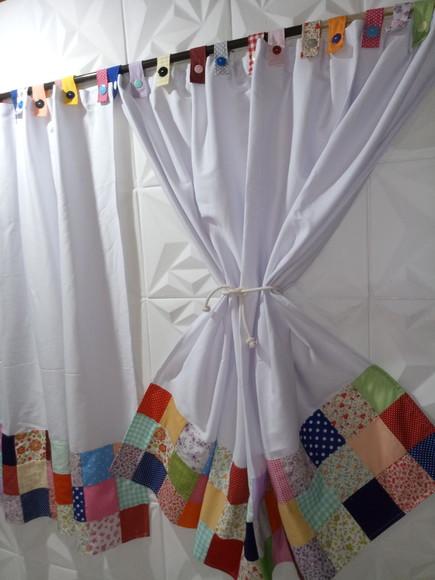 Cortina Brim em Patchwork
